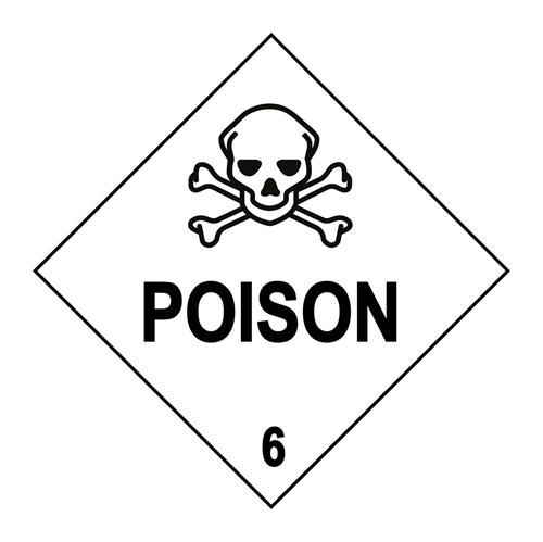 Show details for Hazard Label - Poison 6