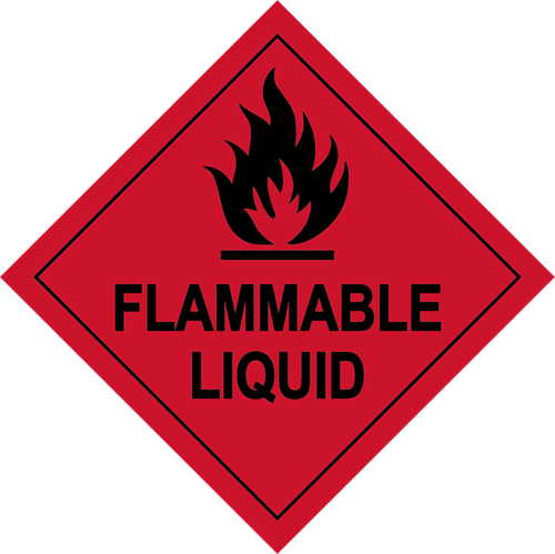 Show details for Hazard Label - Flammable Liquid