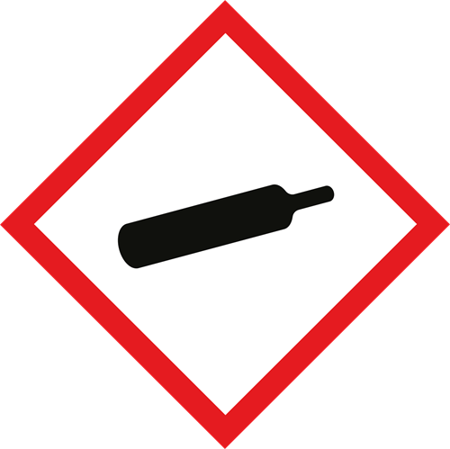 Show details for Warning Label - Compressed Gas