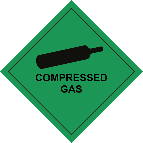 Show details for Hazard Label - Compressed Gas