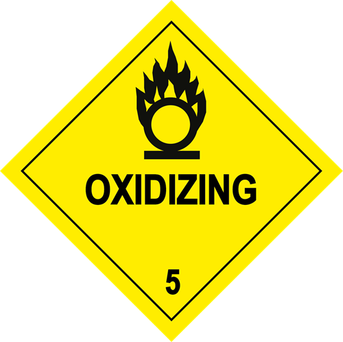 Show details for Hazard Label - Oxidizing 5